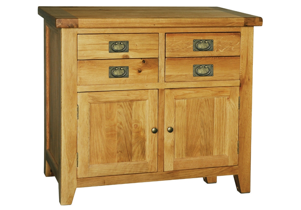 Provence Oak Small 2 Door 2 Drw Buffet Chest - Click Image to Close